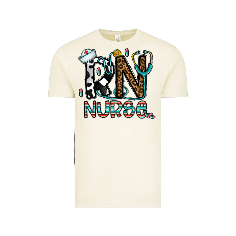 Rn Nurse Vintage Tee by CowhideDigitalArt | Teevron