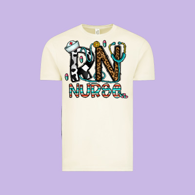 Rn Nurse Vintage Tee Designed By Cowhidedigitalart