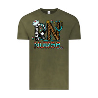 Vintage Olive rn nurse Vintage Tee - CowhideDigitalArt