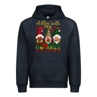 Navy Chillin' with my gnomes Urban Hoodie - NancyCooperArtShop