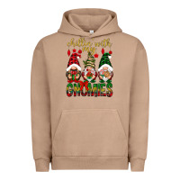Pigment Burro Chillin' with my gnomes Urban Hoodie - NancyCooperArtShop