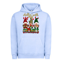 Pigment Grape Ice Chillin' with my gnomes Urban Hoodie - NancyCooperArtShop