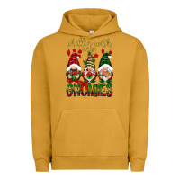 Pigment Peanut Butter Chillin' with my gnomes Urban Hoodie - NancyCooperArtShop