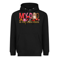 Black my dog is my valentine Heavyweight Hoodie - NancyCooperArtShop