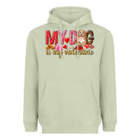 Matcha my dog is my valentine Heavyweight Hoodie - NancyCooperArtShop