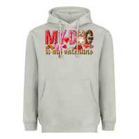 Moon Dust my dog is my valentine Heavyweight Hoodie - NancyCooperArtShop