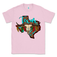 Bubblegum Pink bullskull texas map Classic Tee - JahusDesignShop