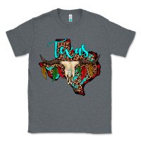 Charcoal Heather bullskull texas map Classic Tee - JahusDesignShop