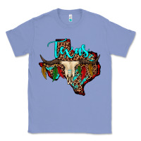 Colony Blue bullskull texas map Classic Tee - JahusDesignShop