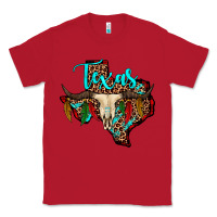 Red bullskull texas map Classic Tee - JahusDesignShop