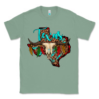 Sage bullskull texas map Classic Tee - JahusDesignShop