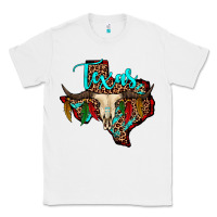 White bullskull texas map Classic Tee - JahusDesignShop