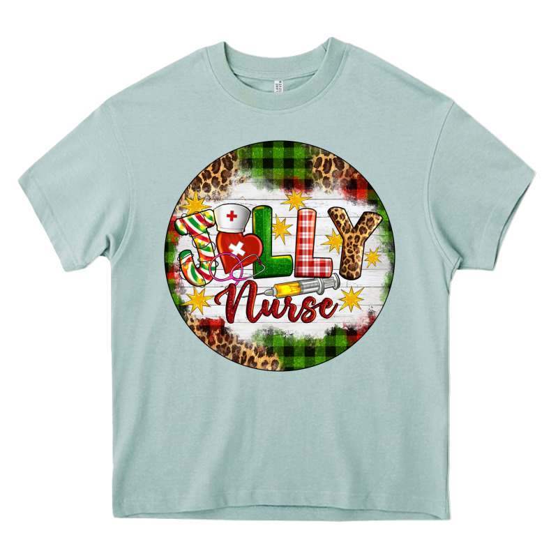 Christmas Jolly Nurse Heavy Core Tee by Artiststas | Teevron