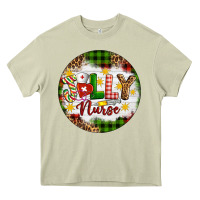Mossy Christmas Jolly Nurse Heavy Core Tee - Artiststas