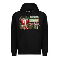Black It's The Present For Me Premium Hoodie - SublimationCraftShop