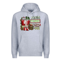 Heather Grey It's The Present For Me Premium Hoodie - SublimationCraftShop