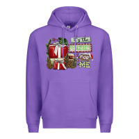 Purple It's The Present For Me Premium Hoodie - SublimationCraftShop