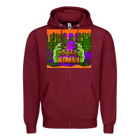 Burgundy witchy woman halloween tumbler Zipper Hoodie - Jasminsmagicworld
