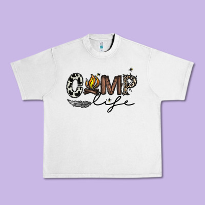 Camp Life Urban Heavy Tee Designed By Cowhidedigitalart