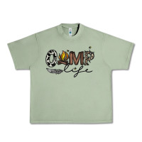 Oil Green camp life Urban Heavy Tee - CowhideDigitalArt