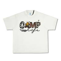 Pistachio camp life Urban Heavy Tee - CowhideDigitalArt