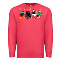 Cardinal christmas cats Premium Sweatshirt - MaliasSmallBusiness