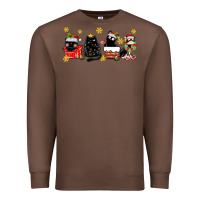 Chestnut christmas cats Premium Sweatshirt - MaliasSmallBusiness