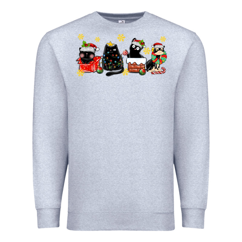 Christmas Cats Premium Sweatshirt by MaliasSmallBusiness | Teevron