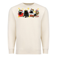 Sandshell christmas cats Premium Sweatshirt - MaliasSmallBusiness