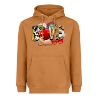 Meerkat teacher school love Heavyweight Hoodie - NancyCooperArtShop