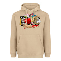 Mushroom teacher school love Heavyweight Hoodie - NancyCooperArtShop