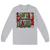 Moon Dust santa's favorite teacher assistant Long Sleeve Tee - Jasminsmagicworld