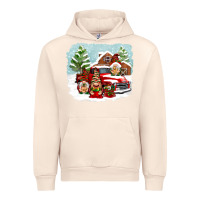 Sandshell Christmas gnomes with red truck Urban Hoodie - NancyCooperArtShop