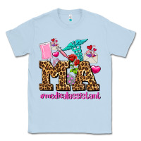 Dusty Blue valentines day m a medical assistant Classic Tee - AdoDesignShop