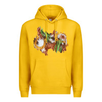 Lemon horseshoe cowhide cactus patch Premium Hoodie - AdoDesignShop