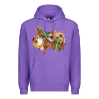 Purple horseshoe cowhide cactus patch Premium Hoodie - AdoDesignShop
