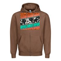 Chestnut western turquoise gemstone cowhide  leather tumbler Zipper Hoodie - Jasminsmagicworld