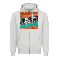 Dove Grey western turquoise gemstone cowhide  leather tumbler Zipper Hoodie - Jasminsmagicworld