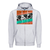 Heather Grey western turquoise gemstone cowhide  leather tumbler Zipper Hoodie - Jasminsmagicworld