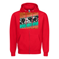 Red western turquoise gemstone cowhide  leather tumbler Zipper Hoodie - Jasminsmagicworld