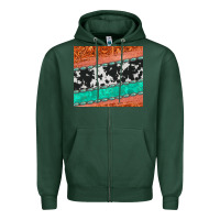 Sports Green western turquoise gemstone cowhide  leather tumbler Zipper Hoodie - Jasminsmagicworld