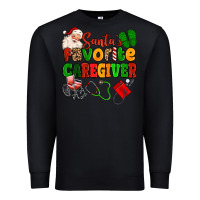 Black santas favorite caregiver Premium Sweatshirt - MaliasSmallBusiness