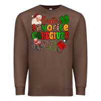 Chestnut santas favorite caregiver Premium Sweatshirt - MaliasSmallBusiness