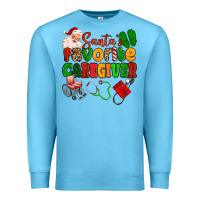 Ocean Blue santas favorite caregiver Premium Sweatshirt - MaliasSmallBusiness
