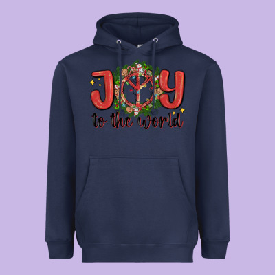 Joy To The World Heavyweight Hoodie Designed By Maliassmallbusiness