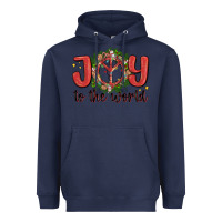 Navy joy to the world Heavyweight Hoodie - MaliasSmallBusiness