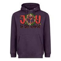 Plum joy to the world Heavyweight Hoodie - MaliasSmallBusiness