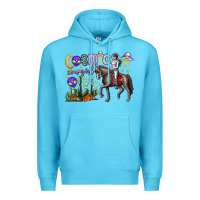 Ocean Blue cosmic cowgirl Premium Hoodie - SublimationCraftShop