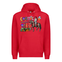 Red cosmic cowgirl Premium Hoodie - SublimationCraftShop