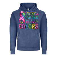 Vintage Denim fight cancer in all colors Vintage Hoodie - texasbilliewilder